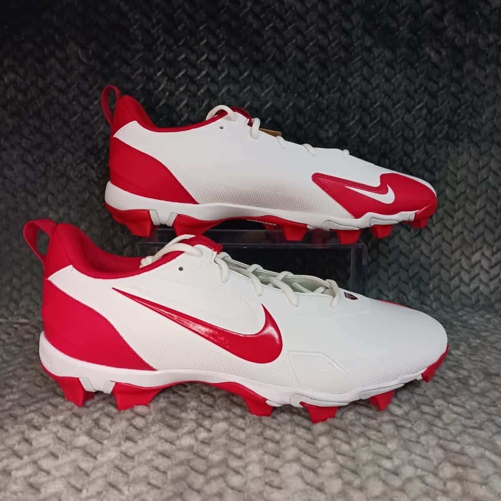 NIKE Force Trout 9 Keystone Baseball Cleats Mens Red White FB9728