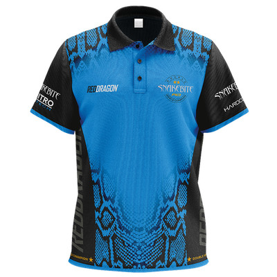 Peter Wright Snakebite Double World Champion Tour Polo - Red Dragon