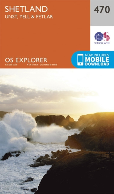 Shetland - Unst, Yell and Fetlar by Ordnance Survey (Sheet map, folded)