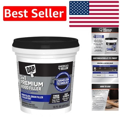 16 oz  Wood Filler - Stainable Wood Repair with Chameleon Technology