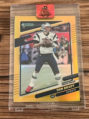 2021 Panini Donruss Tom Brady Gold Press Proof #2 Patriots