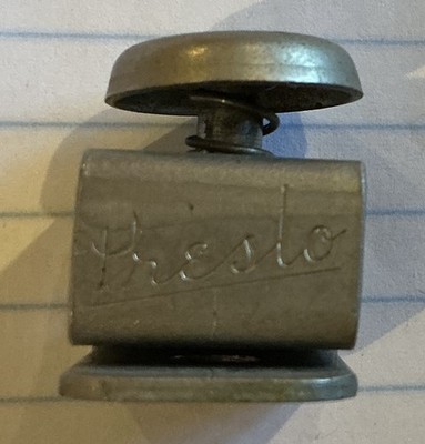 Vtg Paper Punch Presto Single Hole, Metal Spec Mfg. WORKS!