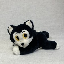 Disney Store Figaro Cat From Pinocchio Bean Bag Plush 12  Stuffed Animal