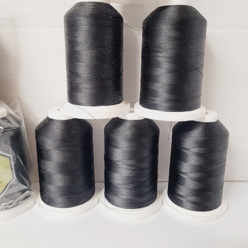 12 PC 1152 Black Iris Poly Embroidery Thread New & Open No. 40 5500 yds 5000 mts - Picture 4 of 8