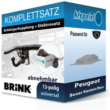 Für Peugeot Boxer Kasten/Bus 11- BRINK Anhängerkupplung abnehmbar + 13polig neu