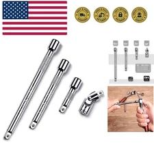 4 Piece 1/4 Inch Drive Extension Bar Set, 1/4 Inch Drive Socket Extension Set...