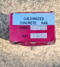 75 mm Concrete Masonry Nails Drive Into Masonry, Concrete or Brickwork. 1kg Box