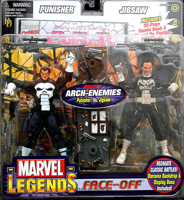 Punisher Vs Jigsaw Marvel Legends Face-Off Series 2 PVC Punisher Vs Jigsaw Marvel Legends Face-Off Series 2 PVC