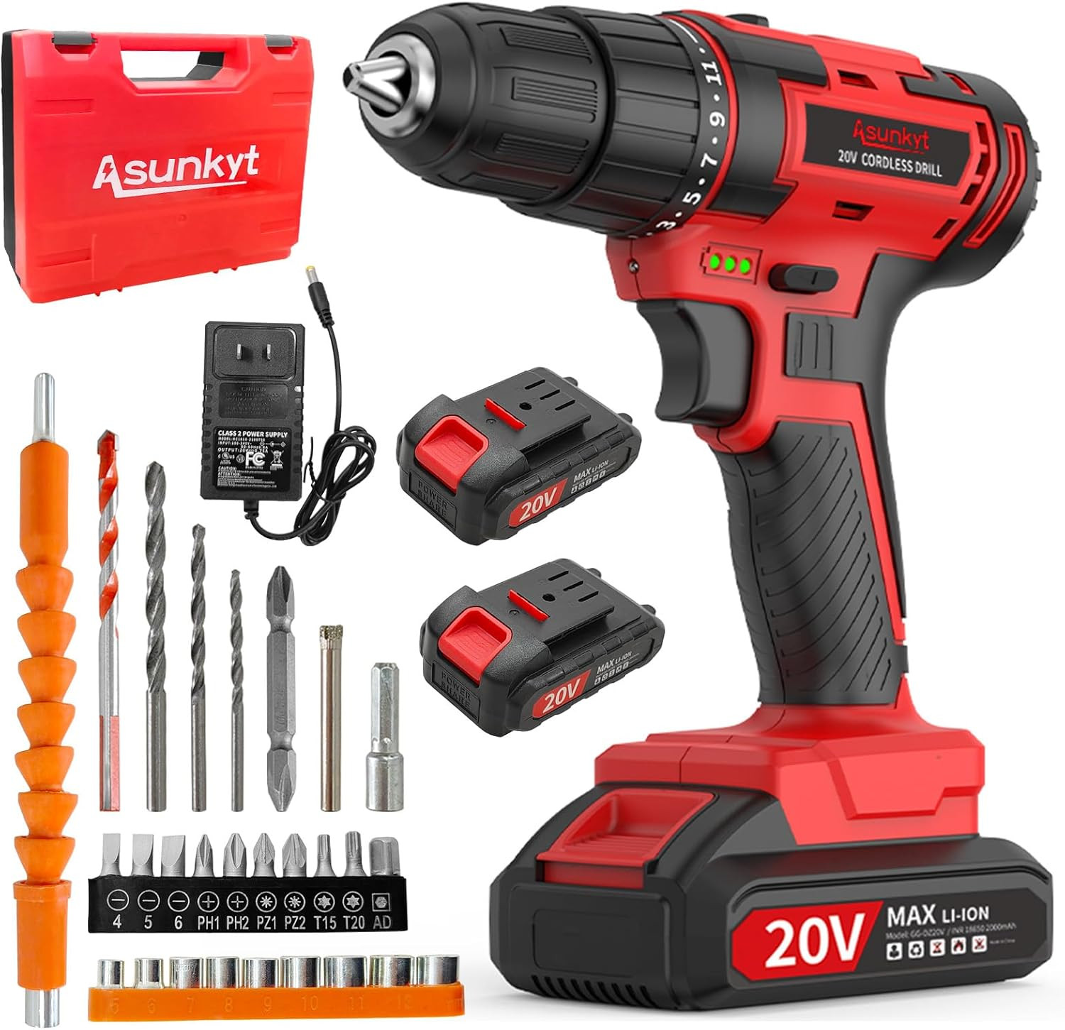 With 2 Batteries, Charger & Impact Function