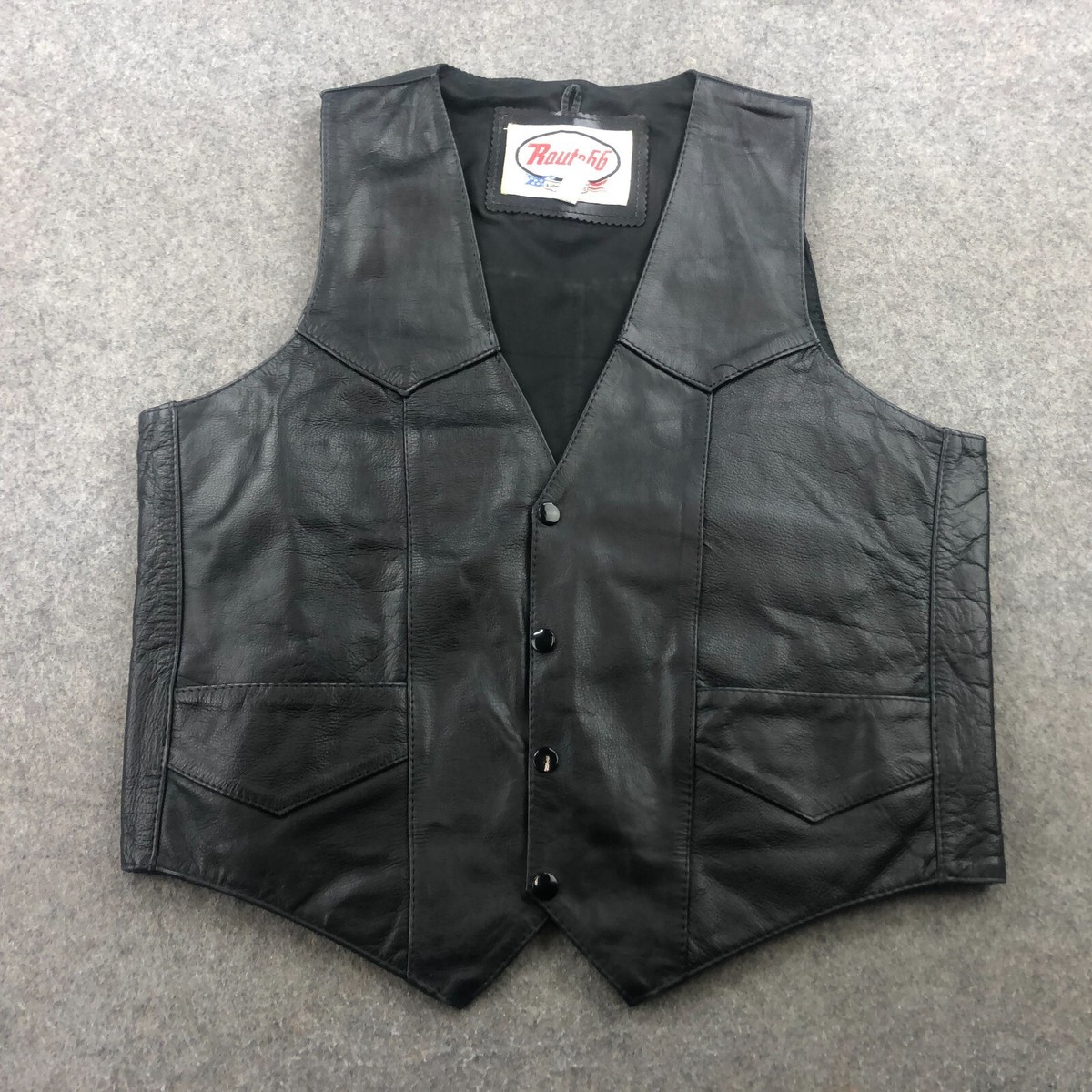 [美品]USA製 TYCA LEATHER VEST レザーベストROUTE66 美品]USA製 TYCA LEATHER VEST レザーベストROUTE66 - メルカリ