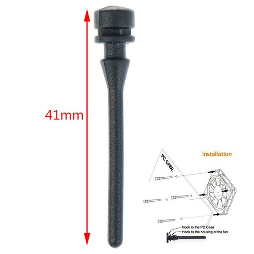 20Pcs Screw Rivet Rubber PC Fan Noise Absorbtion Fans Vibration Silicone'$r - Bild 2 von 8