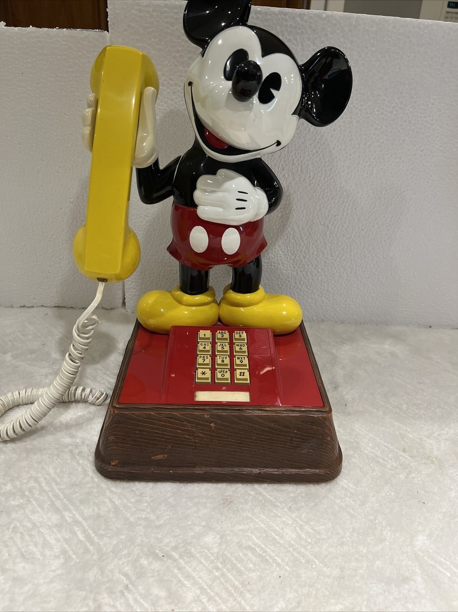 Vintage Rare 1976 Mickey Mouse Walt Disney Touch Tone Phone Model