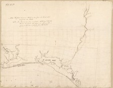 18" x 24" 1815 Map Of Pensacola Bay To Saint Andrews Bay Spanish West Florida