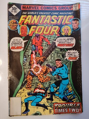 Fantastic Four #187 30 Cent Variant (Marvel Comics October 1977)