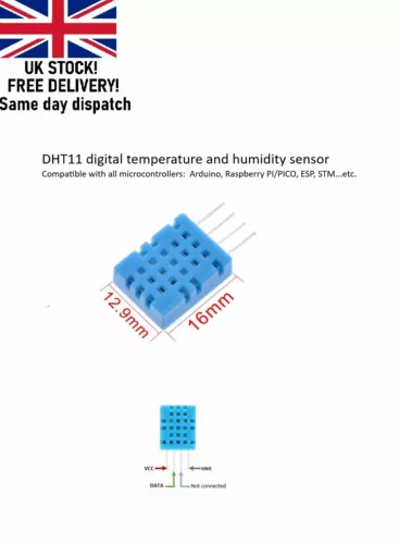 DHT11 Digitaler Temperatur- und Feuchtigkeitssensor Arduino, Raspberry, ESP32