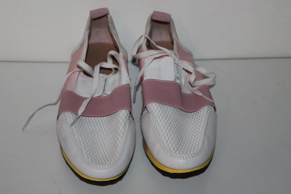 Zapatilla deportiva informal Brash, #7056558, blanca/rosa/ppl, tela, para mujer talla 9,5 de EE. UU. Foto 2 de 4