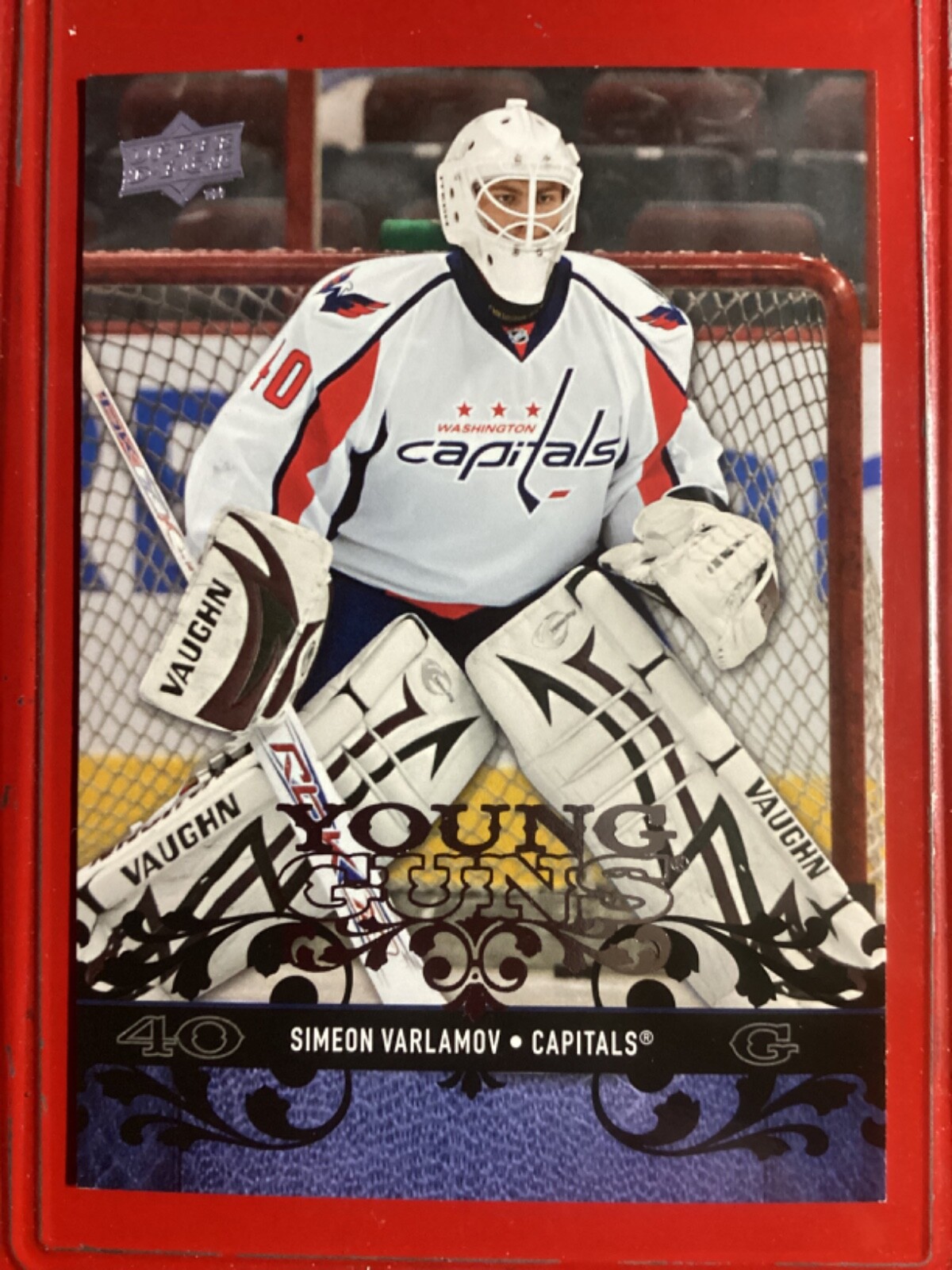 2008-09 Upper Deck Young Guns #460 Simeon Varlamov (goalie) Washington Capitals