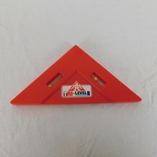 Tri-Level Kids Tool Red Imagination Toy 90 Degree Angle Measurement Play Build