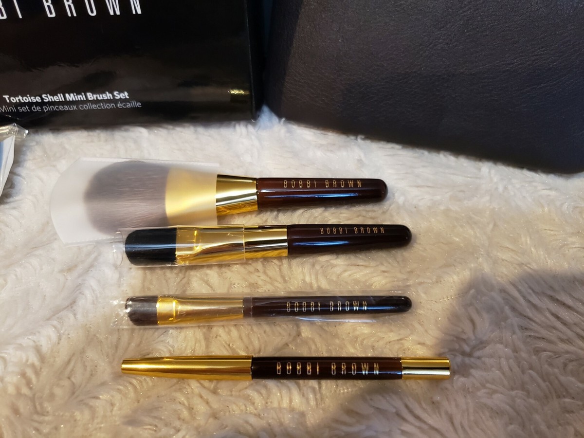 BOBBI BROWN Tortoise Shell Mini Brush 5-pc set Sweep Eyeliner