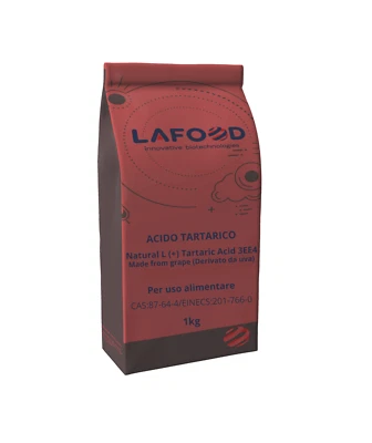 IYEAST® - LAFOOD Acido tartarico, natural L (+) Tartaric Acido E334 - food grade da 1kg
