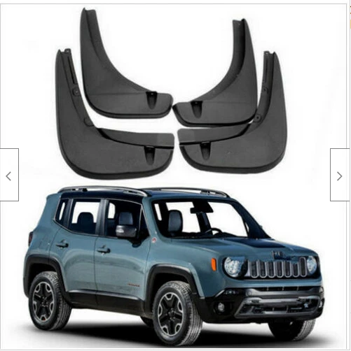 Protector contra salpicaduras guardabarros delantero y trasero para Jeep Renegade 2014-2023 4 piezas Foto 3 de 4