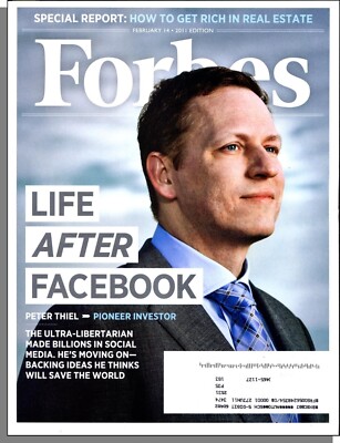 Forbes - 2011, February 14- Peter Thiel: Life After Facebook, Real Estate