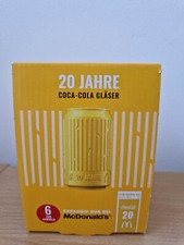 Neu Mc Donalds Coca Cola Glas Gelb, Edition 2025 (20 Jahre)  UNBENUTZT Yellow