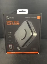 Authentic j5create USB-C DOCK Dual 4K HDMI with 15W Wireless Charging (JCD3199)