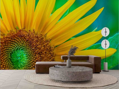 3D Sunflower Plant Wallpaper Wall Murals Removable Wallpaper