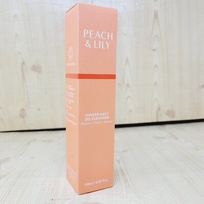 Peach & Lily Ginger Melt Oil Face Cleanser 5.07 Oz 150 mL Full Size NIB