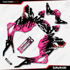 Pink Savage Graphic Sticker kit fits Honda Grom 2017 2018 2019 2020 MSX125