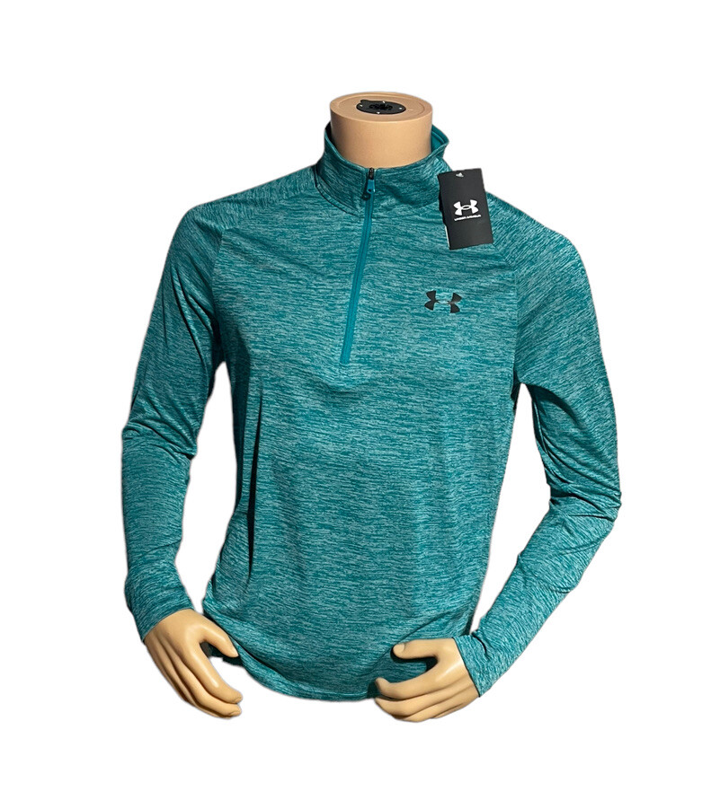 Мужская рубашка Under Armour UA Tech 20 на молнии 12 1328495-452 зеленая NWT Sz Small 5890₽