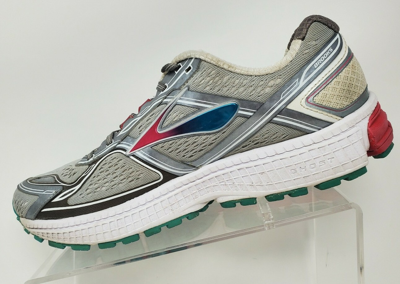 Brooks Ghost 8 Womens Running Shoes Charcoal Violet Pink US 10.5 B thumbnail 5