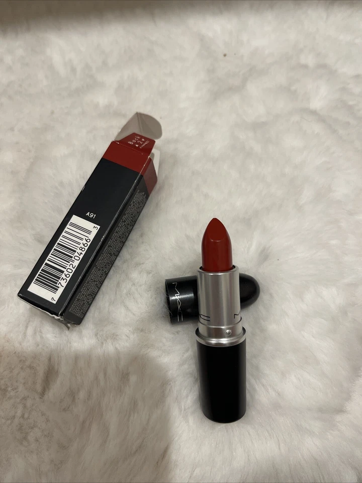 Mac Matte Lipstick 602 Chili ~ Full Size 0.1oz / 3g New In Box - Image 4 of 4