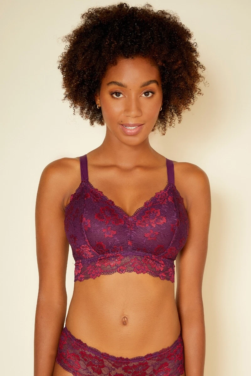 CLEARANCE - Cosabella Savona Curvy Longline Bralette in Deep Purple - S, XL