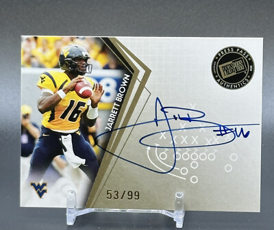 2010 Press Pass SE Authentic On Card Auto SP #'d /99 JARRETT BROWN #PPS-JB