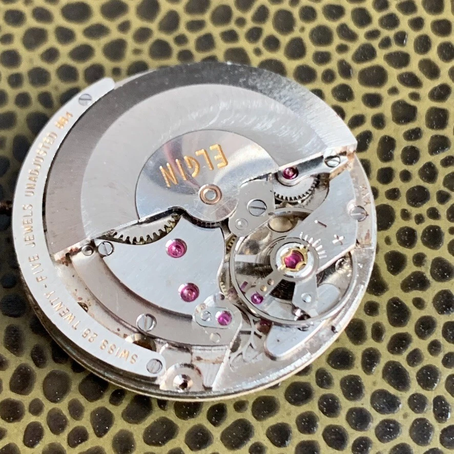 Elgin Cal. 884 Automatic 25 Jewels Wristwatch Movement PARTS / REPAIR - Image 2 of 3
