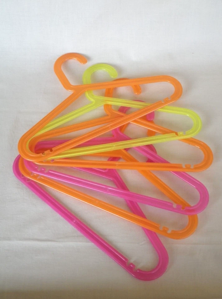 Lot 6 IKEA cintres Bagis par Anna Efverlund orange rose vert - Photo 1/4