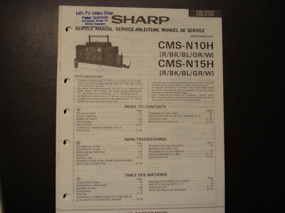 Original Service Manual Schaltplan Sharp CMS-N10H