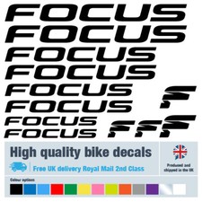 Focus bike decals labels stencils with free bike protection (27 pack) 14 colours