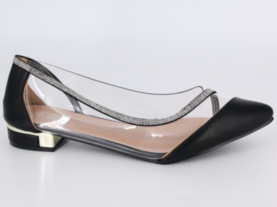 BALLETTSCHUHE LEDER SPITZ SILIKON SCHWARZ E2DMT23-18