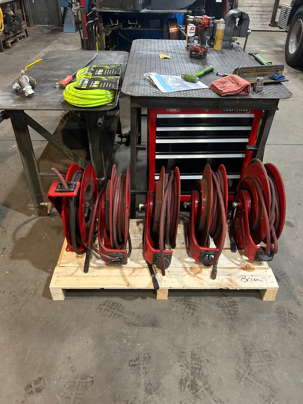 Reelcraft hose reel (7650 OLP)  3/8ID X 50FT