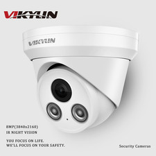 VIKYLIN 8MP 4K IR Night Vision POE IP Camera Built-in MIC IP67 Waterproof WDR