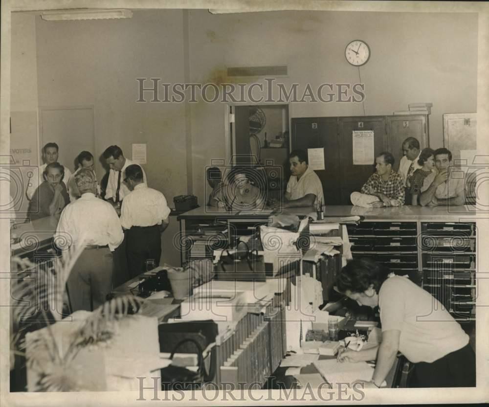 1959 Press Photo Voter Registration Office In Louisiana - Noc13707