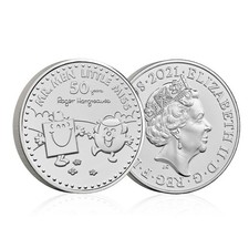 eBay Live 15-12-25 Royal Mint UK Mr Strong Little Miss Giggles £5 BU Coin 2021