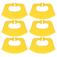 6-Pack Thickened Cow Nose Rings for Calf Cattle Prevent Sucking Yellow