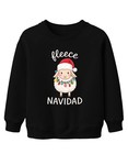 fleece NAVIDAD niedliches Schaf Weihnachten Lichterkette Santa Unisex Kinder Swe