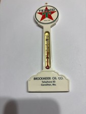 Texaco "WORKING" Vintage Plastic Thermometer - Carrollton, MO. - Made in USA.