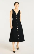 NEW Cinq A Sept Linda Dress Black 024