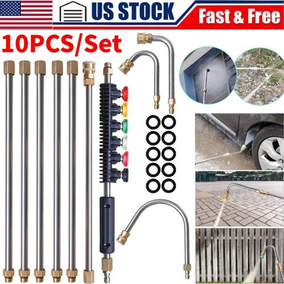 #ad G utter Cleaning Tool Extension Wand Lance High Pressure Washer Roof Cleaner Jet $38.09